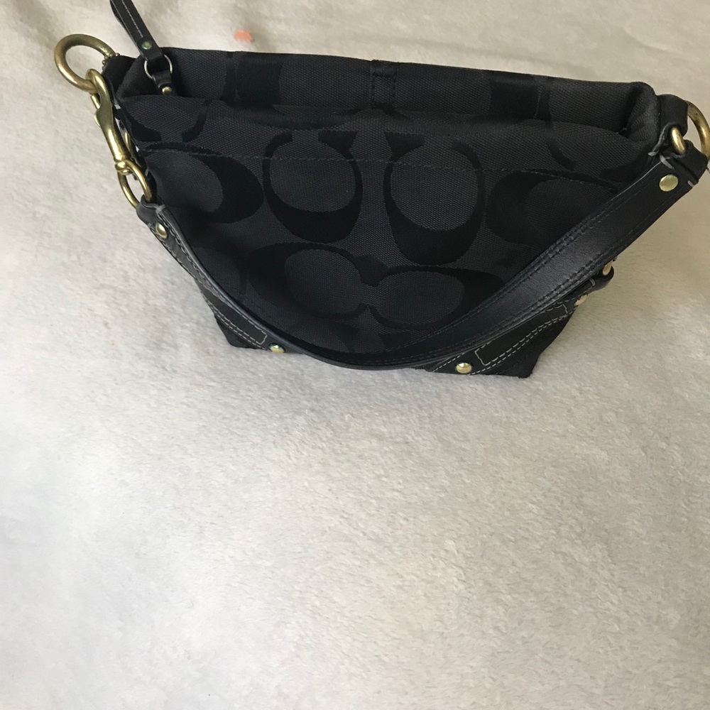SOLD Coach bag (Fabric and leather ) - Picture 2 of 7
